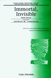 Immortal Invisible SATB choral sheet music cover